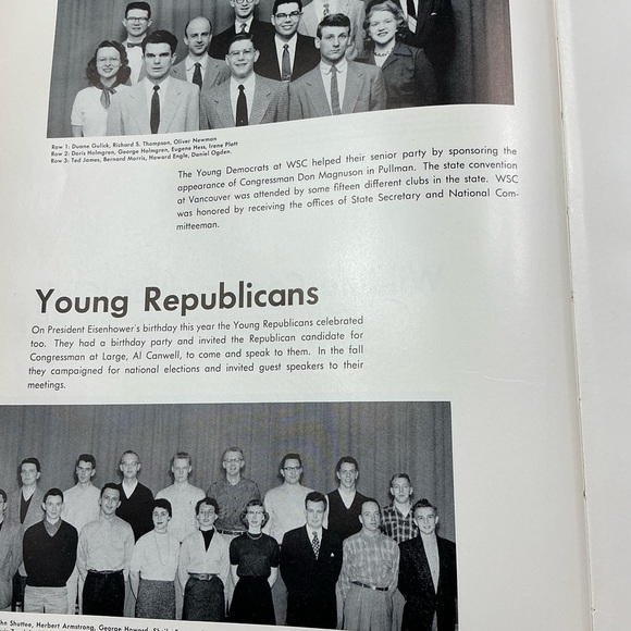 Vintage Washington State College 1955 yearbook USA 383 pages - Picture 3 of 7